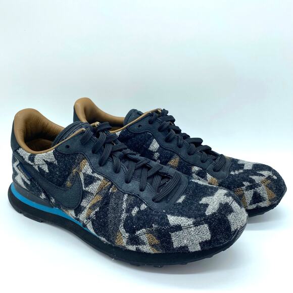 Nike x Pendleton Men's size 8.5 Internationalist PND Black Blue Streetwear - Picture 1 of 8